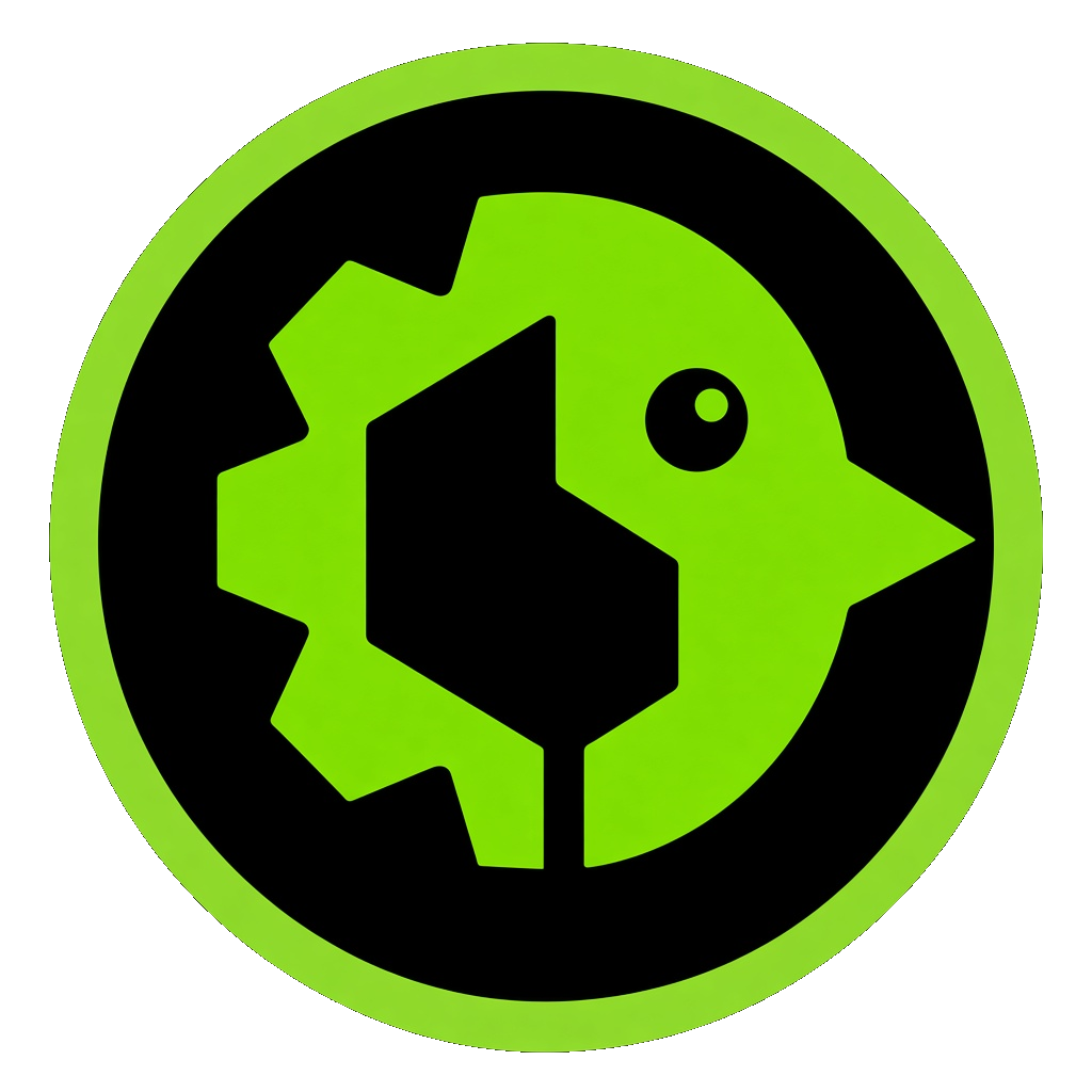 Logo Chicken Road Productions — poulet sur engrenage, symbole du site indépendant